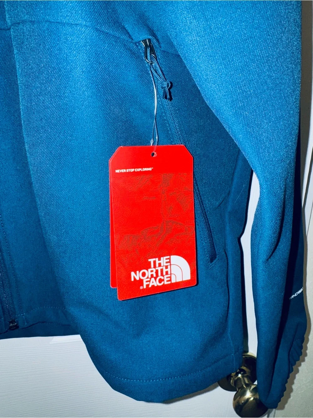 The North Face Barr Lake Soft Shell Jacket Men’s L Blue NWT Promotional